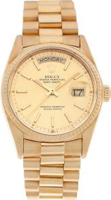 No Shipping into the U.S. - Rolex Ref. 18308 Gold Oyster Perpetual.Day-Date, circa 1980....