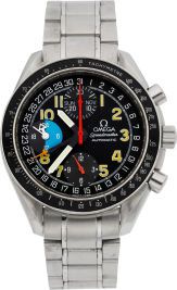 Omega Ref. 3520.53 Steel Triple Calendar Automatic Chronograph.circa 1997....