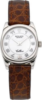 Rolex Ref. 6229 Lady's White Gold Cellini, Box & Papers....