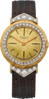 Patek Philippe Ref. 2594 Customized Gold & Diamond Wristwatch.circa 1960's....