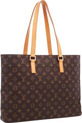 Louis Vuitton Classic Monogram Canvas Luco Tote Bag.
