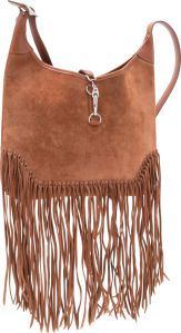Hermes 31cm Noisette Calf Box Leather & Fauve Veau Doblis Suede.Trim Anate Bag with Palladium Hardware.