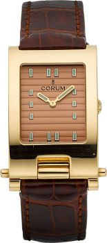 Corum Tabogan Ref. 64.151.56 Gold Gent's Unusual Convertible.Asymmetric Wristwatch....