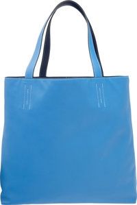 Hermes Blue Paradis & Blue Saphir Swift Leather Double Sens GM.Reversible Tote Bag. R Square, 2014. Excellent to Pristine...