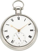 John Grant Fleet St. London Rare Silver Pocket Chronometer No..3345, circa 1780's....
