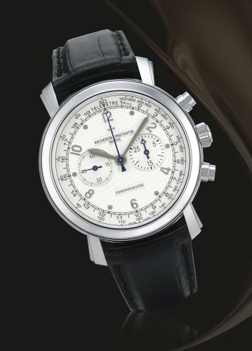 Vacheron Constantin A WHITE GOLD CHRONOGRAPH WRISTWATCH REF 47120 CASE 803613 CIRCA 2007