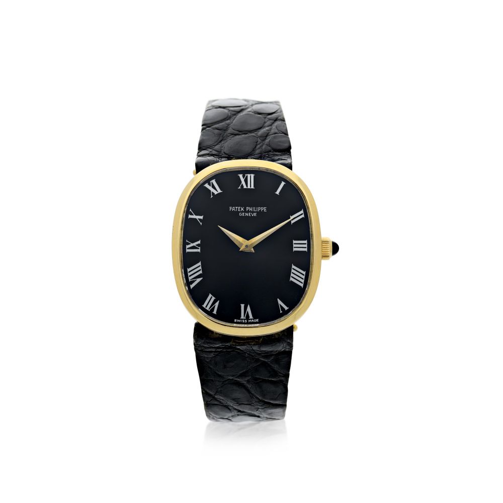 PATEK PHILIPPE | REFERENCE 3748/900 ELLIPSE A YELLOW GOLD OVAL WRISTWATCH, MADE IN 1978
