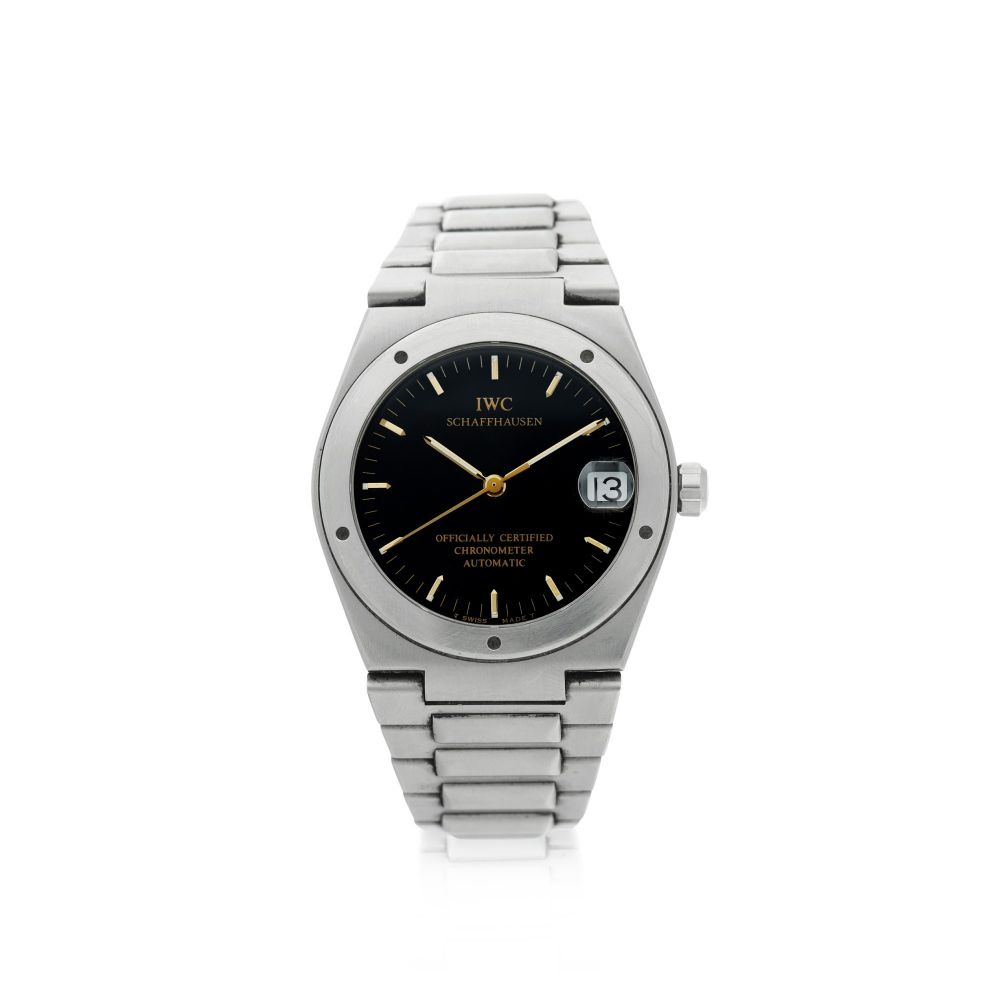 IWC | REFERENCE 3521-002 INGENIEUR A STAINLESS STEEL AUTOMATIC WRISTWATCH WITH DATE AND BRACELET, CIRCA 1995