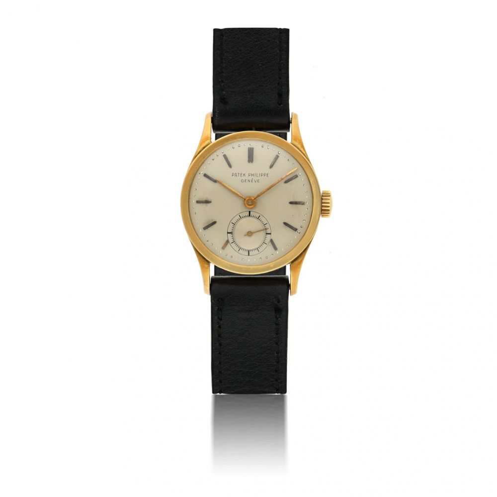 PATEK PHILIPPE | REF 448, A YELLOW GOLD WRISTWATCH CIRCA 1950