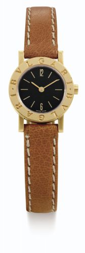 Bulgari.A LADY'S YELLOW GOLD WRISTWATCH CIRCA 1990