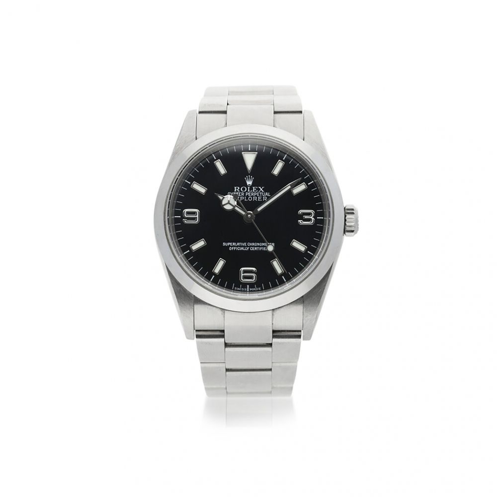 ROLEX | REFERENCE 114270 EXPLORER A STAINLESS STEEL AUTOMATIC WRISTWATCH WITH BRACELET, CIRCA 2002