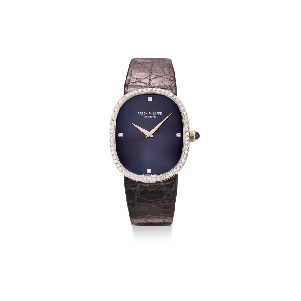 PATEK PHILIPPE | REFERENCE 3849 A WHITE GOLD AND DIAMOND-SET WRISTWATCH, MADE IN 1977
