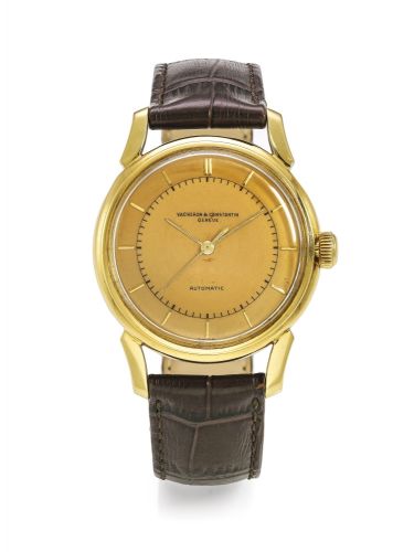Vacheron & Constantin.A YELLOW GOLD AUTOMATIC CENTRE SECONDS WRISTWATCH WITH BUMPER MOVEMENT REF 4465 MVT 501666 CASE 341998 MADE IN 1953.A YELLOW GOLD AUTOMATIC CENTRE SECONDS WRISTWATCH WITH BUMPER MOVEMENT REF 4465 MVT 501666 CASE 341998 MADE IN 1953