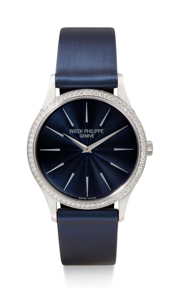 PATEK PHILIPPE | CALATRAVA, REFERENCE 4896G, A WHITE GOLD AND DIAMOND-SET WRISTWATCH, CIRCA 2012