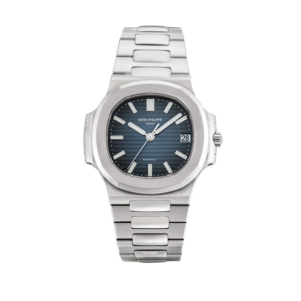 Patek Philippe | Nautilus, Reference 5800, A stainless steel bracelet watch with date, Retailed by Tiffany & Co., Circa 2008 | 百達翡麗 | Nautilus 型號5800 精鋼鏈帶腕錶，備日期顯示，由 Tiffany & Co. 發行，約2008年製