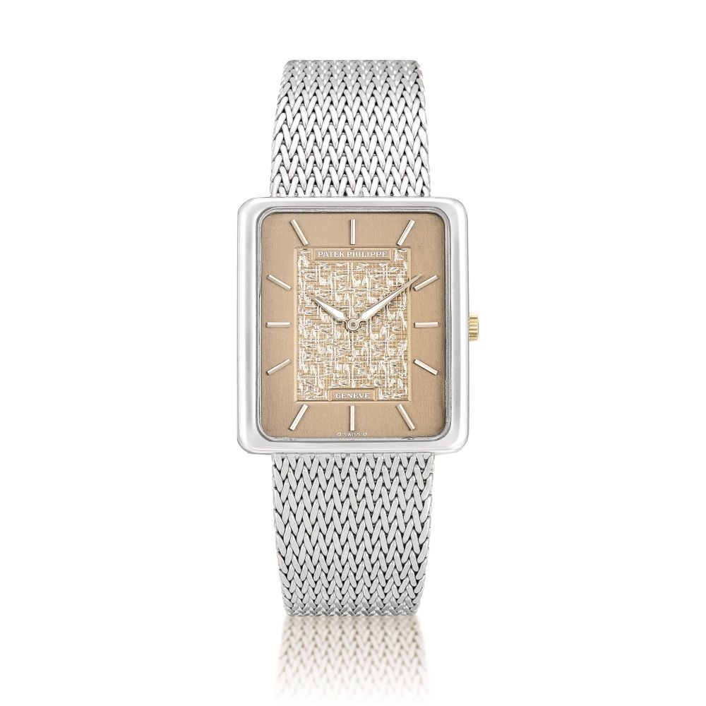 Patek Philippe | Reference 3799, A white gold bracelet watch, Circa 1980 | 百達翡麗 | 型號3799 白金鏈帶腕錶，約1980年製