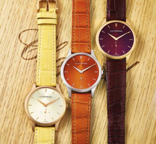 Chopard.A SET OF THREE PINK GOLD/WHITE GOLD/YELLOW GOLD AUTOMATIC WRISTWATCHES L.U.C XPS CIRCA 2014.A SET OF THREE PINK GOLD/WHITE GOLD/YELLOW GOLD AUTOMATIC WRISTWATCHES L.U.C XPS CIRCA 2014