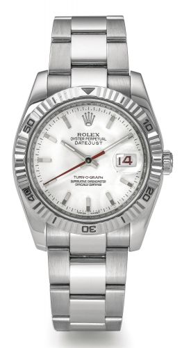 Rolex A STAINLESS STEEL AUTOMATIC CENTRE SECONDS WRISTWATCH WITH DATE AND BRACELET REF 116264 CASE F416770 DATEJUST TURN-O-GRAPH CIRCA 2003