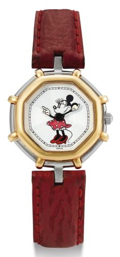 Gérald Genta A LADY'S STAINLESS STEEL AND YELLOW GOLD WRISTWATCH FANTASY CIRCA 1990