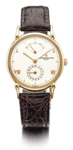 Vacheron Constantin A PINK GOLD AUTOMATIC WRISTWATCH WITH POWER RESERVE AND DATE REF 48100/2 MVT 831147 CASE 652210 CIRCA 1995