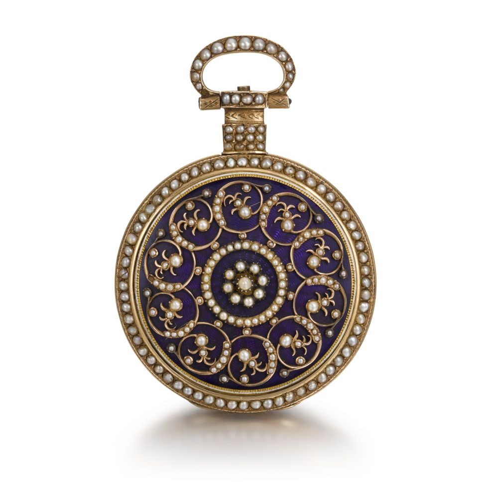 JUST & SON, LONDON | A GOLD, ENAMEL AND PEARL-SET WATCH MADE FOR THE CHINESE MARKET, 1817 NO. 2225