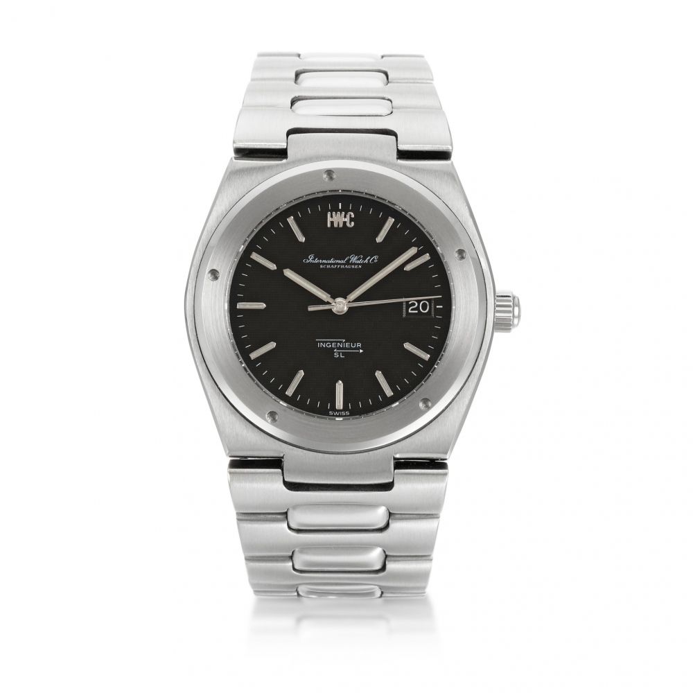 IWC | 'JUMBO' INGENIEUR SL, REF 1832 STAINLESS STEEL BRACELET WATCH WITH DATE CIRCA 1978
