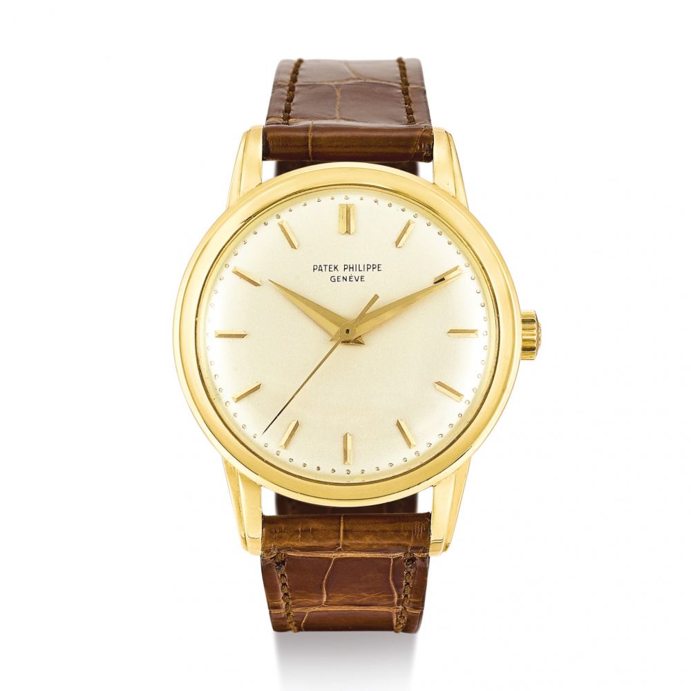 PATEK PHILIPPE | REFERENCE 2481 A YELLOW GOLD WRISTWATCH, MADE IN 1963  | 百達翡麗 | 型號2481 黃金腕錶，機芯編號710506，錶殼編號2630185，1963年製