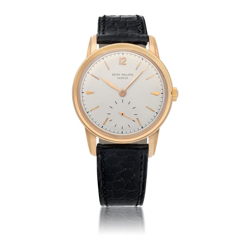 PATEK PHILIPPE | REF 2452 PINK GOLD WRISTWATCH CIRCA 1955