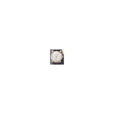 A GOLD CIRCULAR WRISTWATCH WITH TEAR DROP LUGS, PATEK PHILIPPE, NO.952984, REF.2432....
