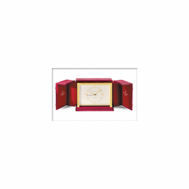 A GILT-METAL DESK TIMEPIECE PATEK PHILIPPE & CO. GENEVE REF.1000E CIRCA 1965