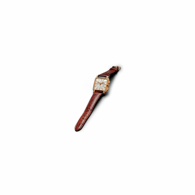 ROLEX PRECISION REF.8206 CIRCA 1949 A RARE GOLD SQUARE CHRONOGRAPH WRISTWATCH 'GABUS
