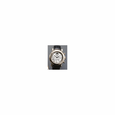 A FINE PINK GOLD AUTOMATIC PERPETUAL CALENDAR CHRONOGRAPH WRISTWATCH WITH 24 HOURS, REGISTER, MOON PHASES AND RETROGRADE MONTH WITH EQUATION OF TIME, FRANCK MULLER, NO. 33, REF. 7000 QP E, CIRCA 2000
