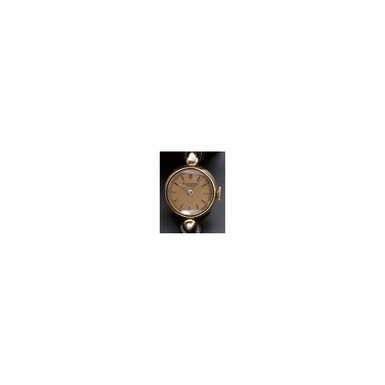 A LADY'S PINK GOLD CIRCULAR WRISTWATCH WITH CHAMPAGNE DIAL, PATEK PHILIPPE & CO., GEN