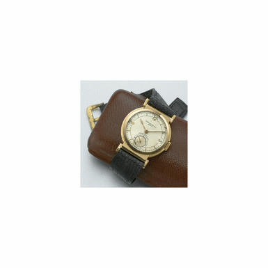 A RARE PINK GOLD WRISTWATCH WITH FLEXIBLE LUGS AND UNUSUAL DIAL, PATEK PHILIPPE & CO., GEN