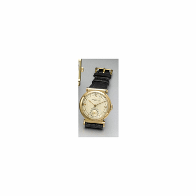 A RARE PINK GOLD WRISTWATCH WITH FLEXIBLE LUGS AND UNUSUAL DIAL, PATEK PHILIPPE & CO., GEN