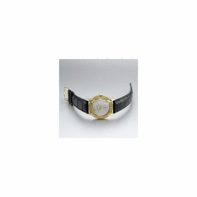 Property of a New York Collector - A FINE AND RARE GOLD OVERSIZED WRISTWATCH WITH UNUSUAL LUGS, PATEK PHILIPPE & CO., GEN