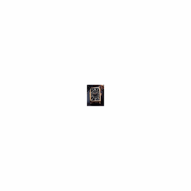 A FINE OVERSIZED GOLD AUTOMATIC RECTANGULAR WRISTWATCH, FRANCK MULLER, 'LONG ISLAND CRAZY HOURS', NO. 128, REF. 1200 CH, CIRCA 2003