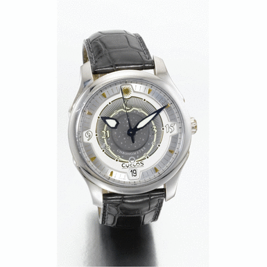 CYCLOS - a white gold automatic wristwatch with date circa 2004 day & night no 354