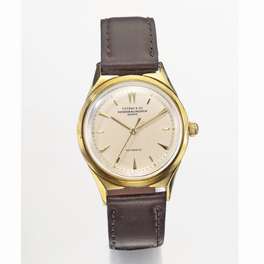 VACHERON CONSTANTIN - RETAILED BY TIFFANY & CO.: A YELLOW GOLD AUTOMATIC SWEEP SECONDS WRISTWATCH CIRCA 1955 REF 6073 MVT 522044 CASE 353589