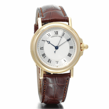 BREGUET - AN 18K YELLOW GOLD AUTOMATIC CENTRE SECONDS WRISTWATCH WITH DATE CIRCA 2000 MARINE NO 1033 D