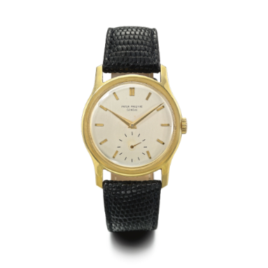 PATEK PHILIPPE - AN 18K YELLOW GOLD WRISTWATCH 1950 REF 2448J MVT 965823 CASE 658960