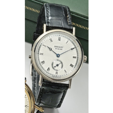 BREGUET - AN 18K WHITE GOLD WRISTWATCH CIRCA 1995 REF 3910 NO 8162