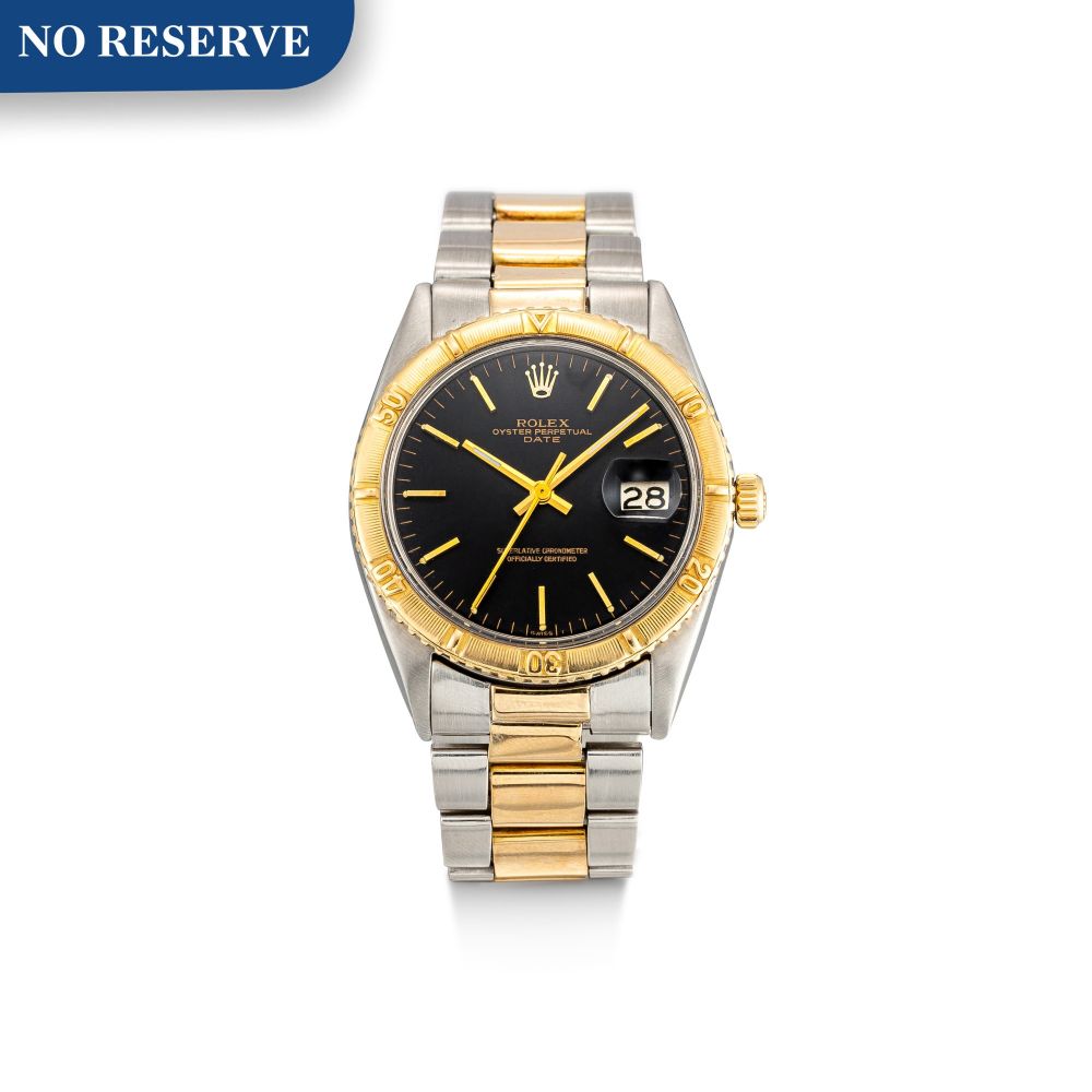 ROLEX | THUNDERBIRD DATEJUST, REFERENCE 1625 | A YELLOW GOLD AND STAINLESS STEEL WRISTWATCH WITH DATE AND BRACELET, CIRCA 1968 | 勞力士 | Thunderbird Datejust 型號1625 黃金及精鋼鏈帶腕錶，備日期顯示，約1968年製