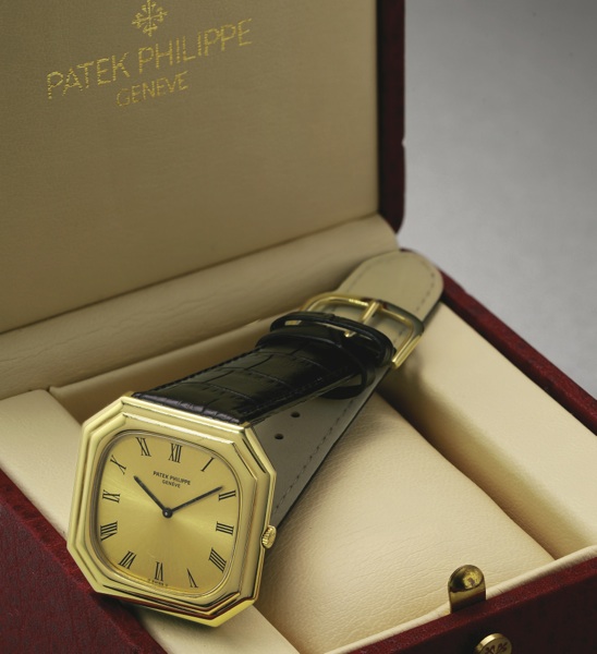Patek Philippe AN UNUSUAL 18K YELLOW GOLD OCTOGONAL WRISTWATCH REF 3631 MVT 1362760 CASE 2757588 'GOLDEN CIRCLE' MADE IN 1976
