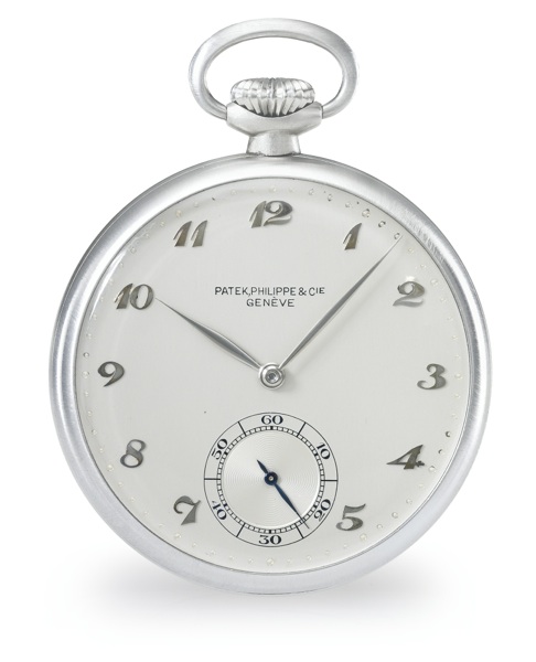 Patek Philippe & Co. A STAINLESS STEEL OPEN-FACED KEYLESS WATCH REF 735 MVT 805861 CASE 625549 MADE IN 1924