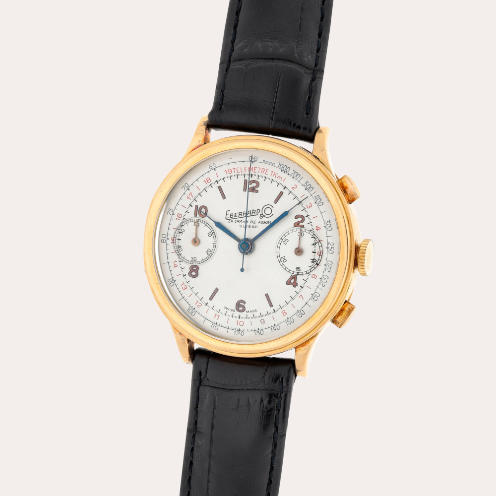 Eberhard & Co A yellow gold chronograph wristwatch | Circa 1955