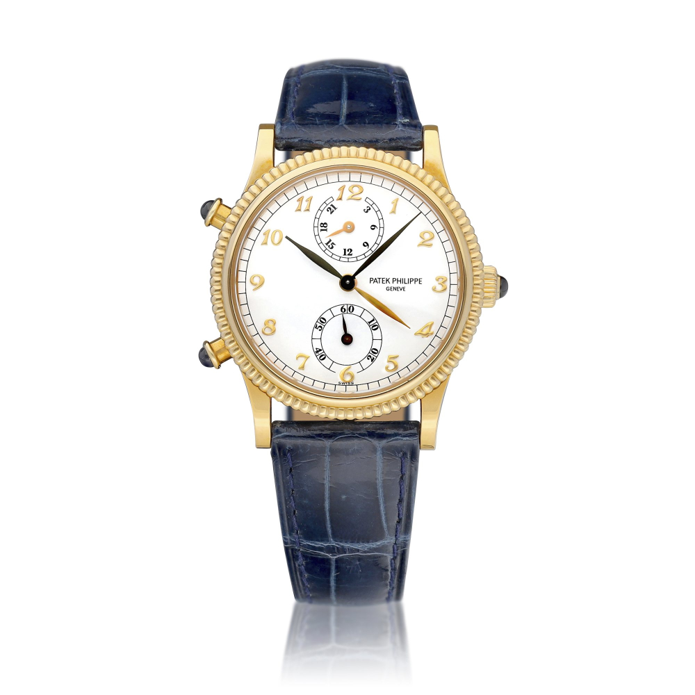 Travel Time Reference 4864  A pink gold dual time zone wristwatch with 24 hours indication Circa 2000    Travel Time 4864  242000