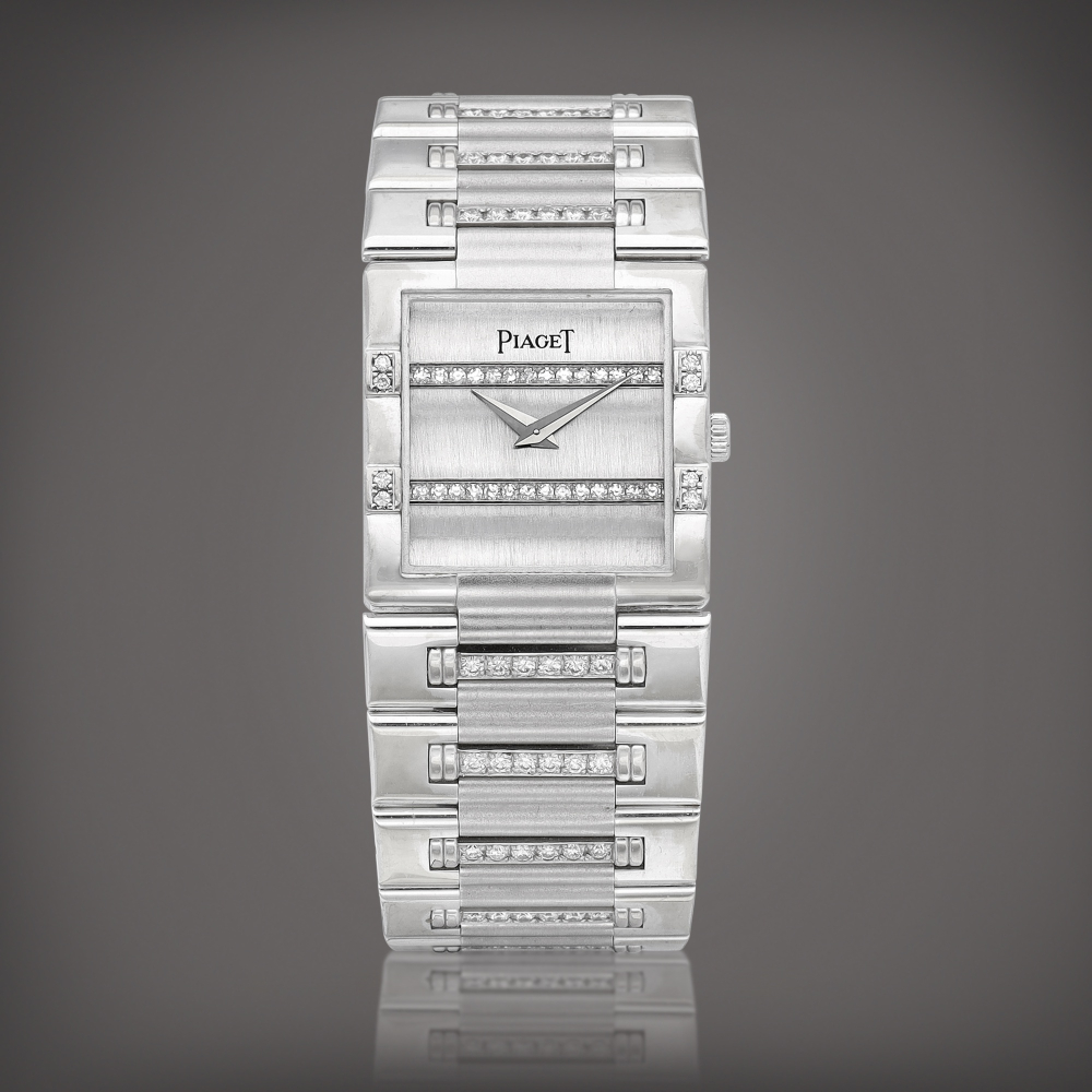 Dancer Reference 80327 K 818  A white gold and diamondset bracelet watch Circa 1990    Dancer 80327 K 818  1990