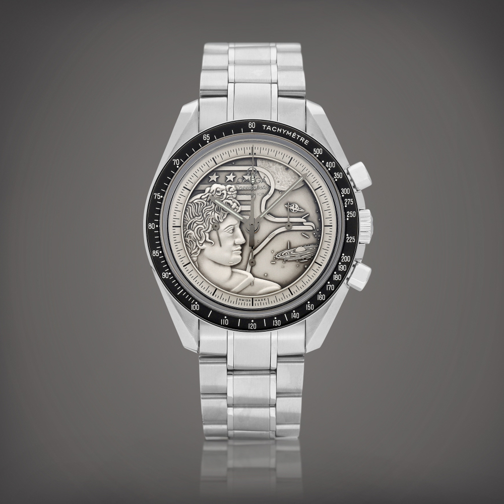 Speedmaster Apollo XVII 40th Anniversary Reference 31130423099002  A limited edition stainless steel chronograph wristwatch with bracelet Made to commemorate the 40th anniversary of Apollo XVII Circa 2013     17 40  31130423099002  17 40 2013