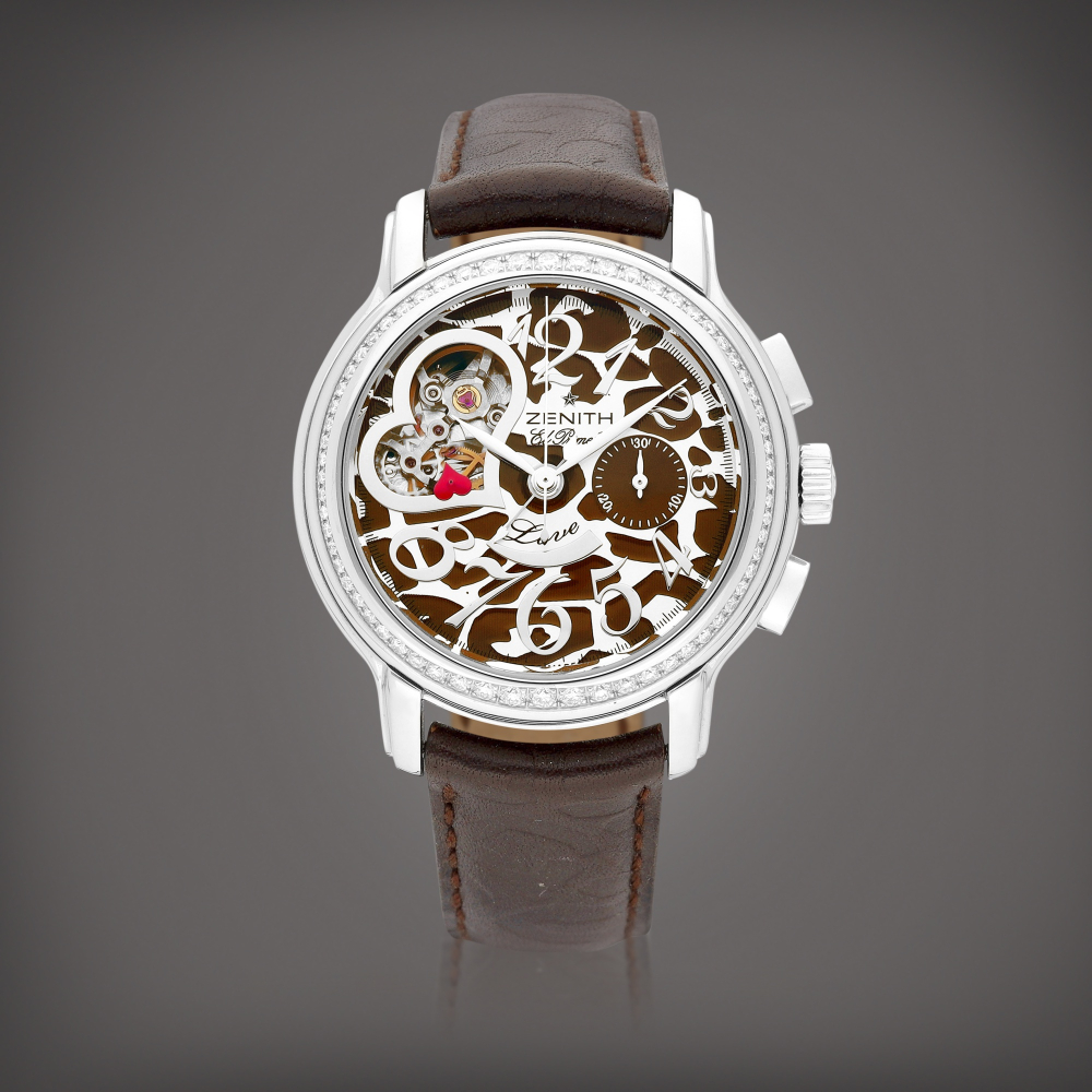 Chronomaster Star Open Love Reference 1612304021  A limited edition stainless steel and diamondset chronograph wristwatch with power reserve indication Circa 2007    Chronomaster Star Open Love 1612304021  2007